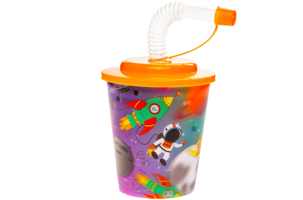 LG Imports Space Treat Cup with Straw 250ml | 12 pieces