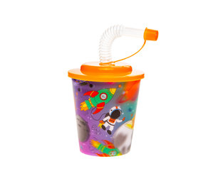LG Imports Gobelets Space Treat avec paille 250 ml | 12 pièces