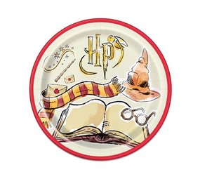 Unique Party Harry Potter plates HP 23cm | 8 pieces