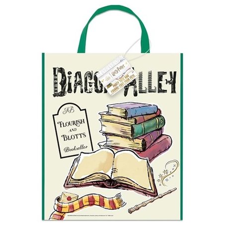 Unique Party Harry Potter tasjes plastic HP 33x28cm | per stuk Unique Party Harry Potter tasjes plastic HP 33x28cm | per stuk