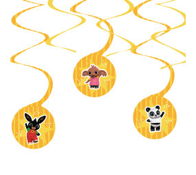 Amscan Bing hanging decoration swirls 30-60cm | 6 pieces