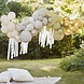 Ginger Ray Arche de ballons à faire soi-même, verte, crème, grise et dorée chromée | par kit
