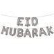 Haza - Witbaard Ballons argentés Eid Mubarak | 4 mètres