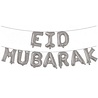 Haza - Witbaard Eid Mubarak Silver Foil Balloons | 4 meters Haza - Witbaard Eid Mubarak Silver Foil Balloons | 4 meters