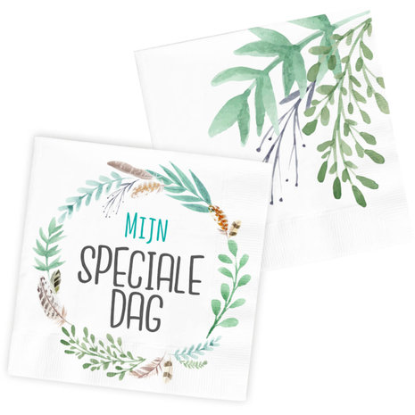 Folat Servetten Mijn Speciale Dag 33x33cm | 20 stuks Folat Servetten Mijn Speciale Dag 33x33cm | 20 stuks