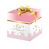 Zin El Afrah Eid Mubarak Geschenkbox mit Schleife, rosa | 20 x 20 x 20 cm
