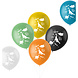 Folat Ballons Dino Rugissants 33 cm | 6 pièces