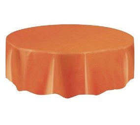 Unique Party Orange Round Tablecloth 213cm | per piece