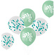 Folat Ballons blancs et vert menthe 33 cm pour ma journée spéciale | 6 pièces