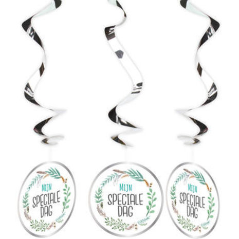 Folat Mijn speciale dag hangdecoratie | 3 stuks Folat Mijn speciale dag hangdecoratie | 3 stuks
