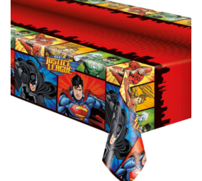 Unique Party Superhelden Justice League Tafelkleed 137x213cm | per stuk Unique Party Superhelden Justice League Tafelkleed 137x213cm | per stuk