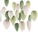 Ginger Ray Palm Leaf Backdrop Green and Cream | 25 pieces