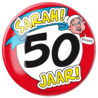 Paper Dreams Button XL 50 jaar Sarah Verkeersbord | per stuk Paper Dreams Button XL 50 jaar Sarah Verkeersbord | per stuk