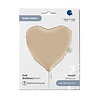 Grabo Crème satin helium ballon hart | 46 cm Grabo Crème satin helium ballon hart | 46 cm