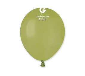 Gemar Olijfgroene ballonnen 13cm | 50 stuks Gemar Olijfgroene ballonnen 13cm | 50 stuks