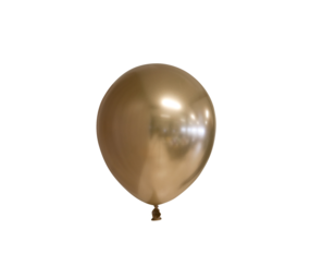 WeFiesta Ballons chromés dorés 13 cm | 100 pièces