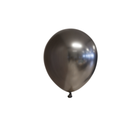 WeFiesta Space Grey Chrome Balloons 13cm | 100 pieces