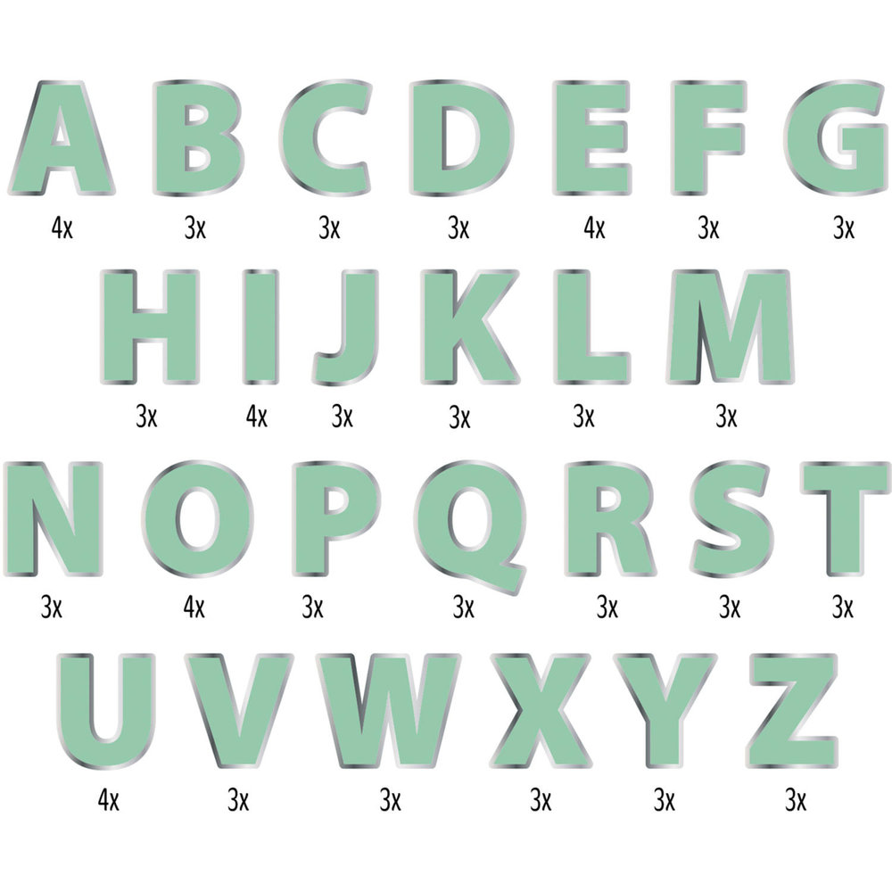 Folat Letter Garland Set DIY Green | 2 meters
