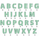 Folat Buchstabengirlanden-Set zum Selbermachen, Grün | 2 Meter