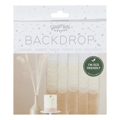 Ginger Ray Backdrop caramel Ombré | 18 strengen Ginger Ray Backdrop caramel Ombré | 18 strengen