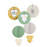 Amscan Hello Baby Honeycomb | 5 Stück Amscan Hello Baby Honeycomb | 5 Stück