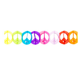 Boland Papieren slinger Peace | 4 meter Boland Papieren slinger Peace | 4 meter