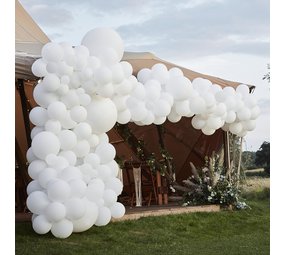 Ginger Ray Luxury white balloon arch kit