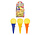 Mini-Pop-up-Eiscreme 9 cm | pro Stück