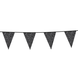 Paper Dreams Schwarze Glitzer-Wimpelgirlande 16x20cm | 6 Meter