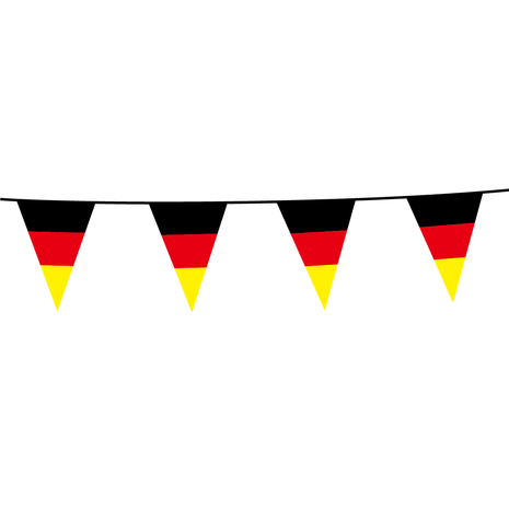 WeFiesta Deutschland-Flaggen-Girlande | 10 Meter