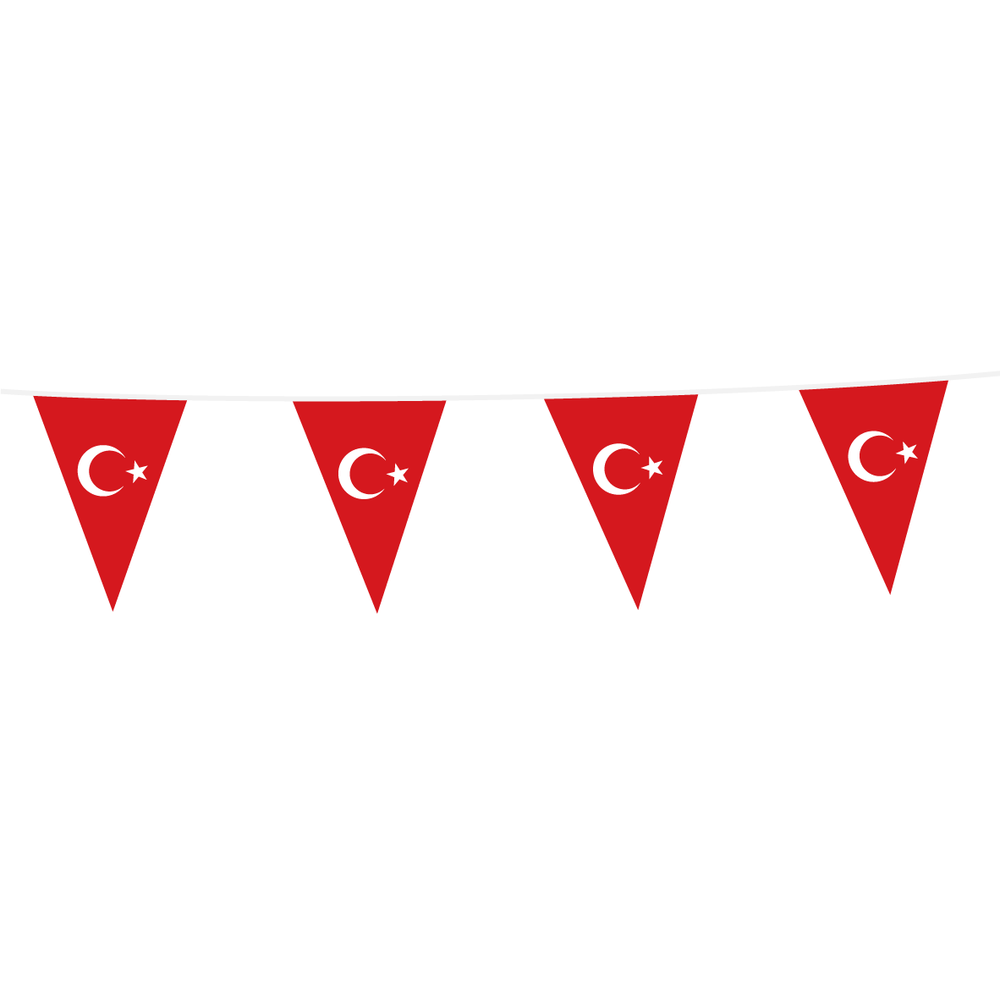 WeFiesta Turkey Flag Bunting | 10 meters