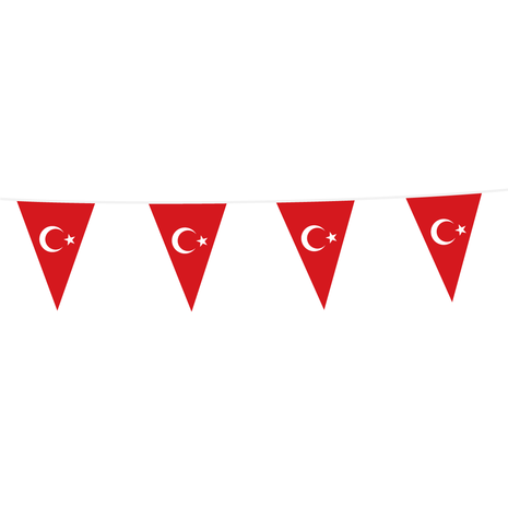 WeFiesta Turkey Flag Bunting | 10 meters