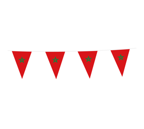 WeFiesta Morocco Flag Garland | 10 meters