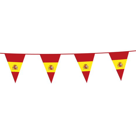 WeFiesta Guirlande de drapeaux espagnols | 10 mètres