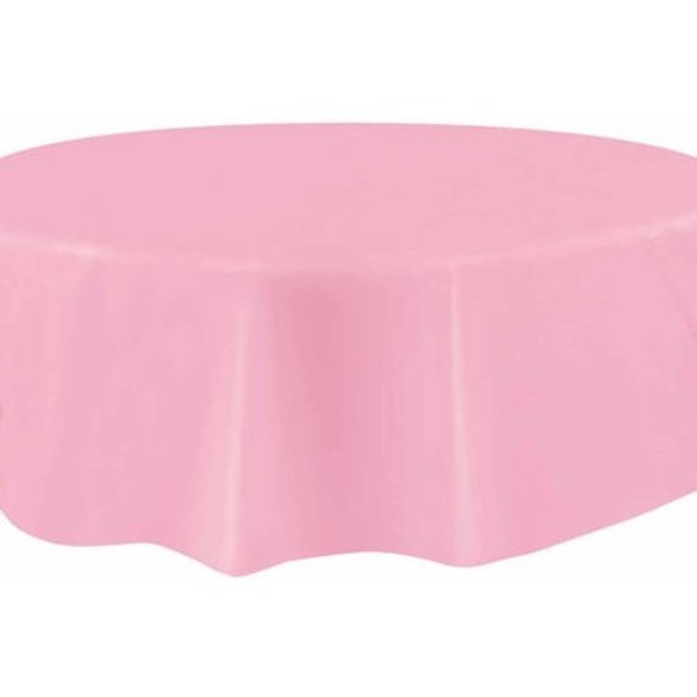 Unique Party Light Pink Tablecloth 213cm | per piece