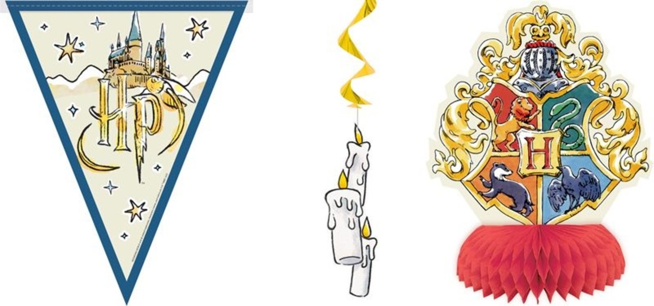 Unique Party Harry Potter decoration pack | 7-piece Unique Party Harry Potter decoration pack | 7-piece