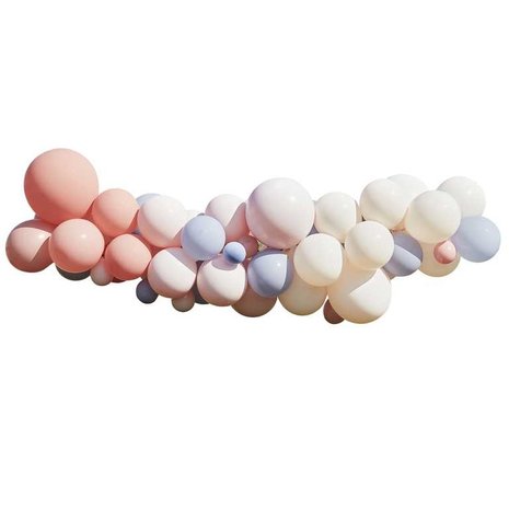 Ginger Ray DIY-Ballonguft in Blush, Nude und Blau | pro Set