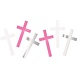 Unique Party Pink confetti crosses | 14 gram bag