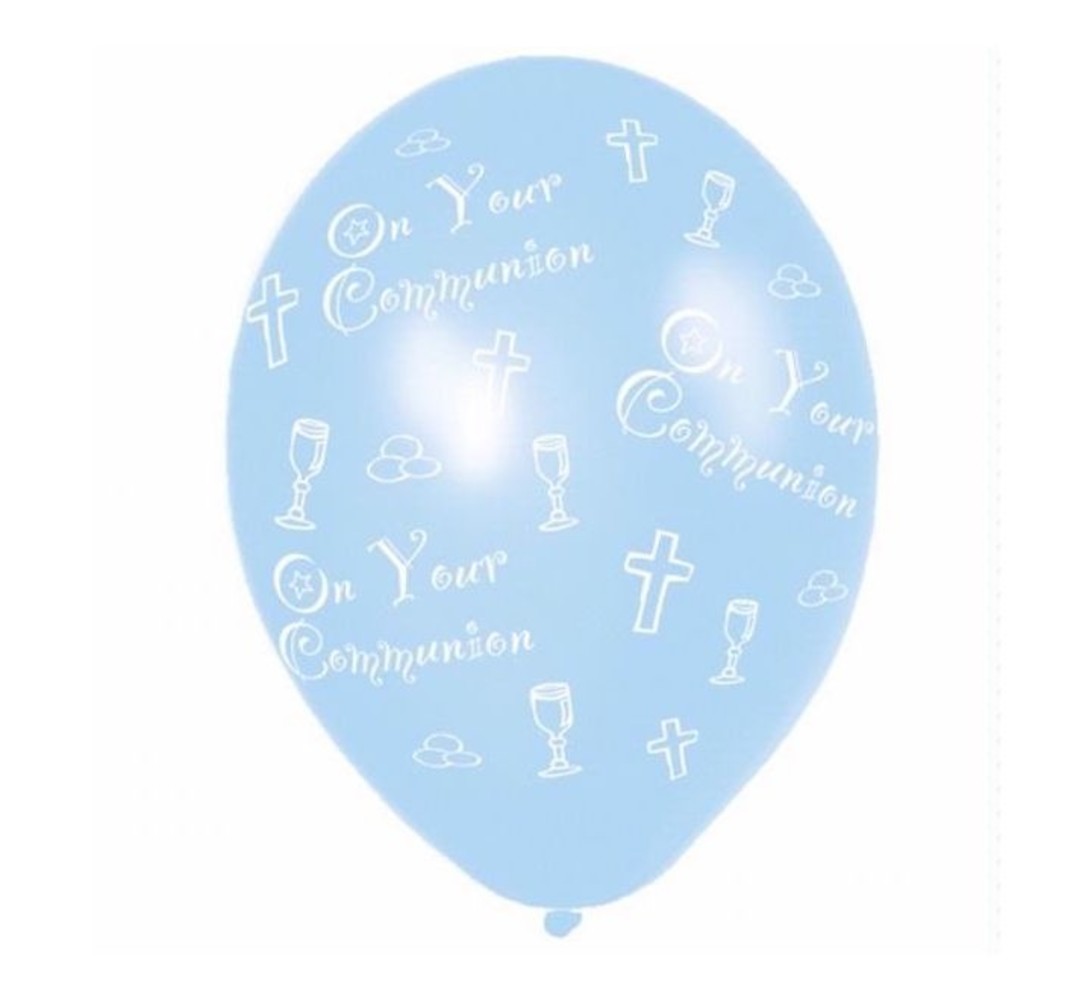 Amscan Communie ballonnen blauw | 6 stuks Amscan Communie ballonnen blauw | 6 stuks