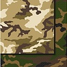 Unique Party Serviettes de table camouflage militaire 33x33cm | 16 pièces Unique Party Serviettes de table camouflage militaire 33x33cm | 16 pièces