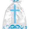 Unique Party Sachets cadeaux en cellophane, croix bleue de communion | 20 pièces Unique Party Sachets cadeaux en cellophane, croix bleue de communion | 20 pièces