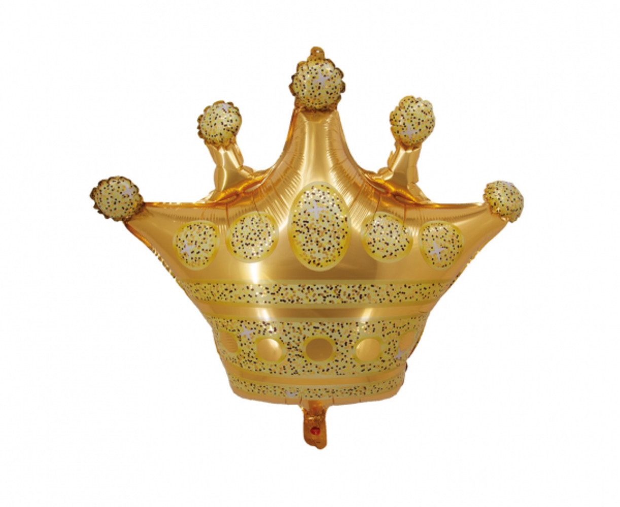 Godan Couronne dorée en ballon gonflé à l'hélium | 66 x 53 cm