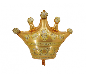 Godan Couronne dorée en ballon gonflé à l'hélium | 66 x 53 cm
