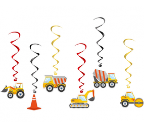 Godan Hangdecoratie Swirls Constructie  | 6 stuks