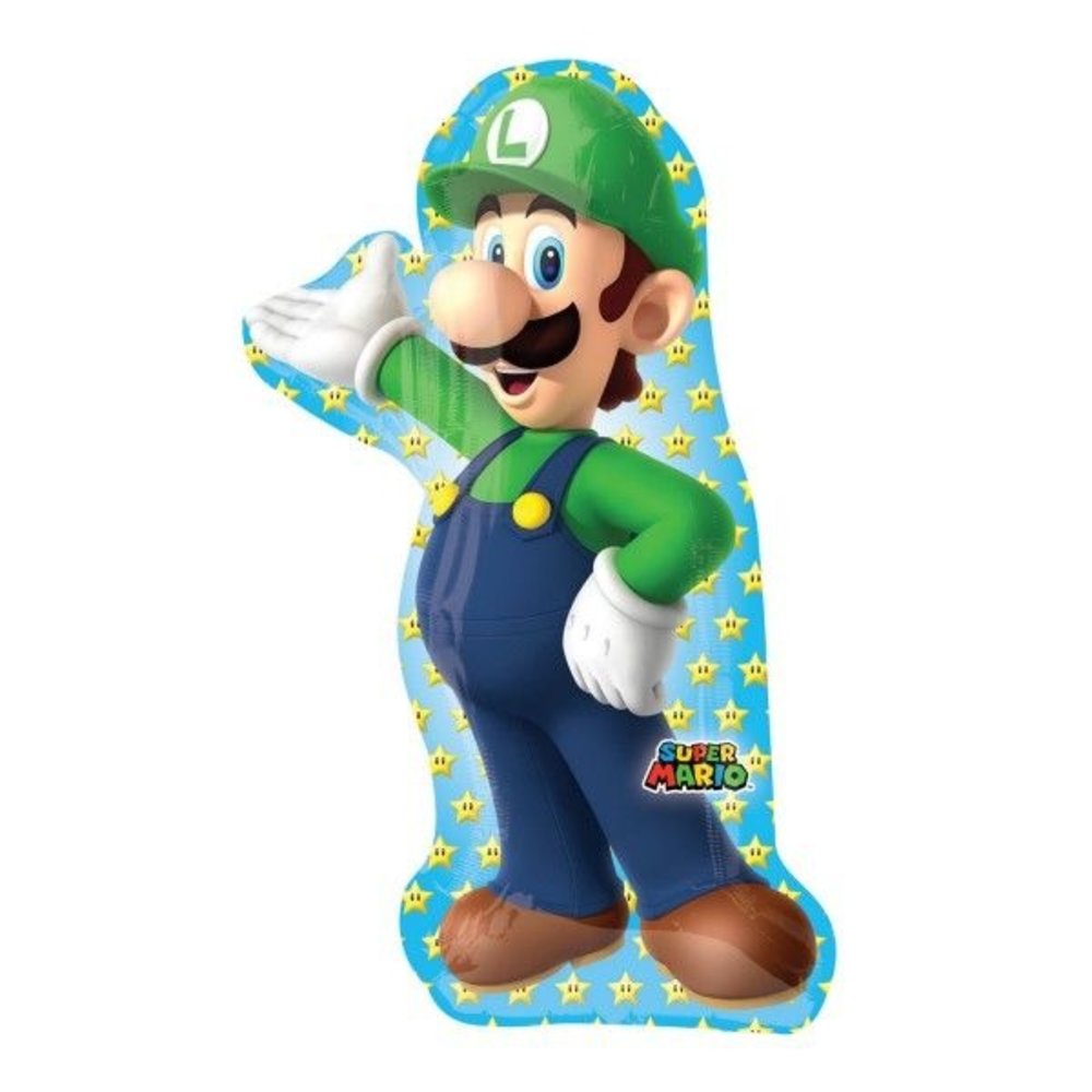 Anagram Supershape foil balloon Luigi 50x96cm