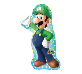 Anagram Supershape foil balloon Luigi 50x96cm