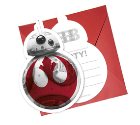 Procos Party Uitnodiging Star Wars 8 | 6 stuks Procos Party Uitnodiging Star Wars 8 | 6 stuks