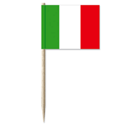 WeFiesta Brochettes drapeau italien | 50 pièces