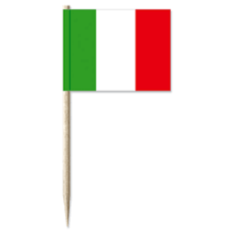 WeFiesta Brochettes drapeau italien | 50 pièces