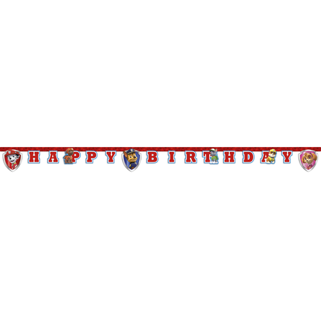 Procos Party Paw Patrol „Bereit für den Einsatz“-Buchstabengirlande, 2 m | pro Stück